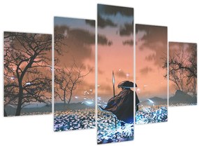 Tablou - Ilustrație a unui războinic (150x105 cm)