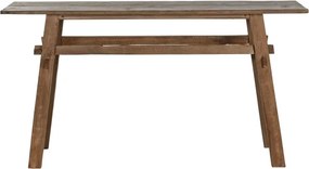 Consolă din lemn de teak reciclat, 140×40×75 cm, „Idomi"