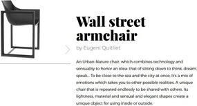 Set de 2 Scaune moderne cu brate de exterior / interior design premium WALL STREET ARMCHAIR 65006 Vondom