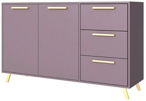 Comodă Lutori cu sertare 138 cm - violet