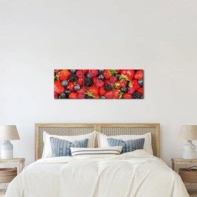Tablou - Încărcătură de fructe (cu ceas) (90x30 cm)