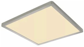 Plafoniera LED Sapana 41563-18N, 18W, 1600lm, lumina calda, IP44, alba+nichel, Globo Lighting