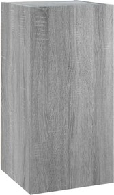 vidaXL Comodă TV, gri sonoma, 30,5x30x60 cm, lemn prelucrat
