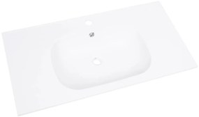 Chiuveta incorporata, alb, 900x460x105 mm, SMC 90 x 46 x 10.5 cm
