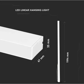 Lustră LED pe cablu SAMSUNG CHIP LED/40W/230V 6400K albă