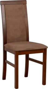 Scaun COMO, maro/nuc, stofa clasica/lemn, 43x51x92 cm