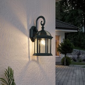 Lampă clasică de perete pentru exterior verde antic IP44 - Glasgow