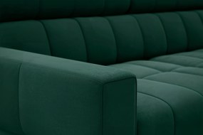 Colțar extensibil Nardo L dreapta - verde catifea Bluvel 78