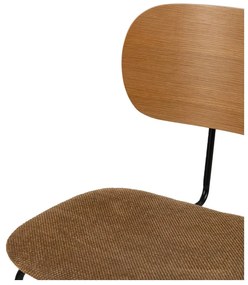 Scaune de dining maro/în culoare naturală 4 buc. Cleo – Ixia