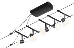 Paulmann 94450 - Set 5x GU5,3/10W spot SHEELA 230V negru