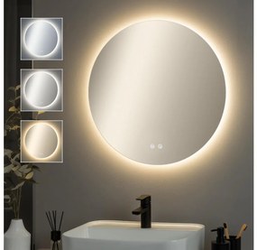 Brilagi - Oglindă LED dimerizabilă, cu încălzire anti-aburire și retroiluminare LED DEMI PRO LED/20W/230V, diametru 60 cm, IP44