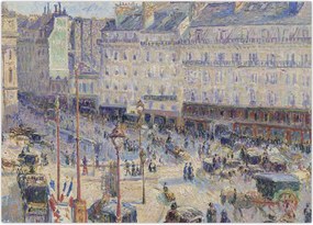 Tablou - Camille Pissarro, The Place du Havre, reproducere (70x50 cm)