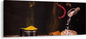 Tablou - Condimente în mișcare (120x50 cm)