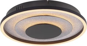 JUST LIGHT. 14409-21 - Plafonieră LED GLITTY LED/22W/230V Ø 40 cm neagră