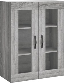 vidaXL Dulap pe perete, sonoma gri, 69,5x34x90 cm, lemn prelucrat