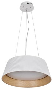 Lustră albă-în culoare naturală LED cu abajur din metal ø 45 cm Umbria – Candellux Lighting