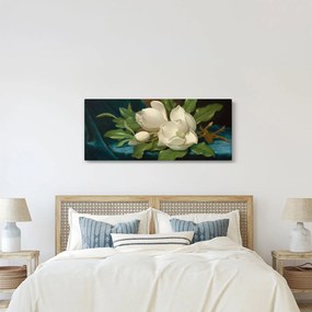 Tablou - Martin Johnson Heade, Giant Magnolias on a Blue Velvet Cloth, reproducere (120x50 cm)