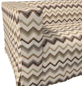 Husă canapea Klippan cu 2 locuri, lungă, cu pliuri contrastante