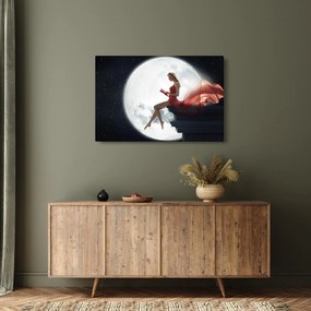 Tablou - Femeia sub clar de lună (90x60 cm)