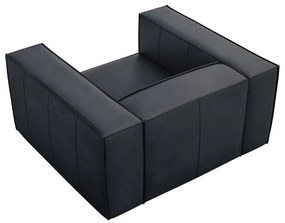 Fotoliu albastru închis cu tapițerie din piele Madame – Windsor &amp; Co Sofas