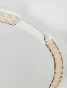 Plafoniera circulara aluminiu alb GREAMY D-65cm