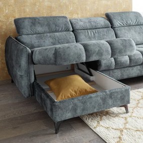 Coltar ext. Togo, Dreapta, Smoke Blue, 347 x 82 x 221 cm.