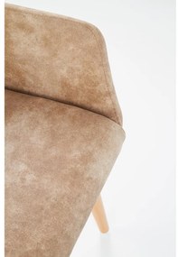 Scaun de bucaterie Ray, bej/fag