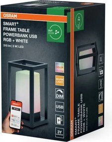 Osram - Lampă de masă LED RGBW SMART, reglabilă, 5W/5V, IP44, Wi-Fi