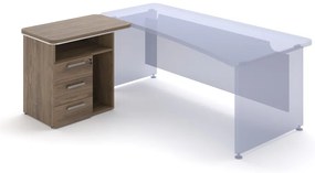 Container andocare TopOffice 90 x 55 cm, stânga, stejar charleston