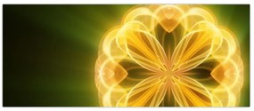 Tablou cu floare galbenă (120x50 cm)