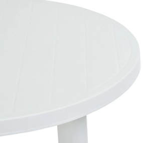 Masa de gradina, alb, 89 cm, plastic 1, Alb