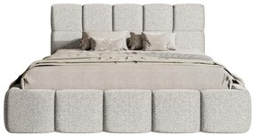 Pat matrimonial 140 cm Cirsten 140B (cu somieră) (deschis Gri). 1099531