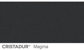Chiuveta bucatarie Schock Mono D-100XS Cristadur Magma, granit, reversibila, montare pe blat 78 x 51 cm