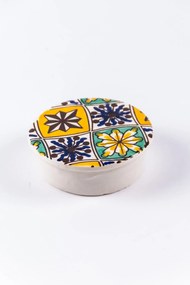 Cutie de depozitare din ceramică decorativă Losange