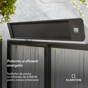 Blumfeldt Încălzitor de perete cu infraroșu Cosmic Beam, pentru exterior, 5 până la 50 grade, IP44, până la 25 m²