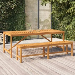 362242 vidaXL Masa de sufragerie grădină 200x90x74 cm, lemn masiv de acacia