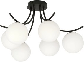 Emibig Boston lampă de tavan 6x40 W negru-opal 1109/6