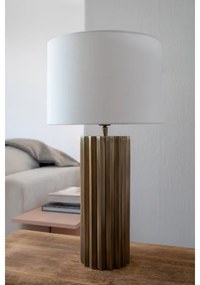 Lampă de masă Markslöjd 108669 HASHIRA 1xE27/40W/230V alb/alamă