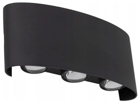 Aplică LED de exterior ARROW 6xLED/1W/230V IP54 negru