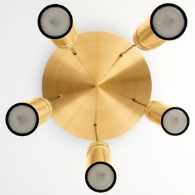 Lustră pe cablu Jupiter 2020 ALAS 5xGU10/10W/230V auriu