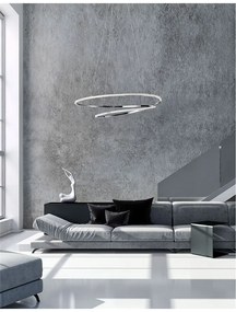 Lustra suspendata LED design modern Viarregio crom