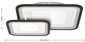 Brilagi - Plafonieră LED dimabilă TANDORA LED/49W/230V 3000-6000K + telecomandă