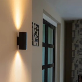 Lampa de perete rotundă de design neagră - Sab Honey