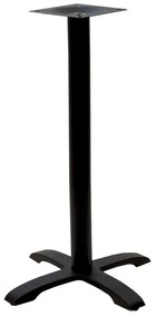 Stalp picior suport blat masa Poise inaltime medie fonta negru patru picioare 62x62x94 cm