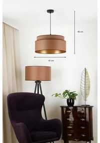 Brilagi - Pendul OREGON VEGE 1xE27/15W/230V, pr. 45 cm, maro
