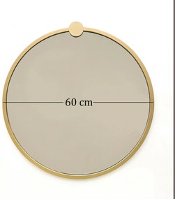 Oglindă Gold Metal Ayna 60 cm