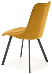 Scaun K450 velvet mustariu
