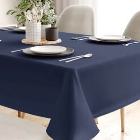 Goldea față de masă loneta - albastru-indigo 120 x 180 cm
