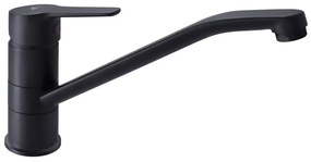 Baterie bucatarie monocomanda Rubineta Uno finisaj negru mat