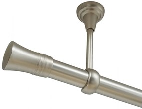 Galerie fara inele tavan CAPRI /25 - CROM MAT (Alege marime: 120 cm)